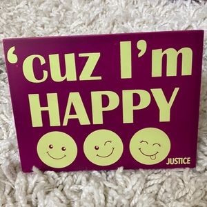 Justice Picture Cuz I’m Happy Purple Yellow